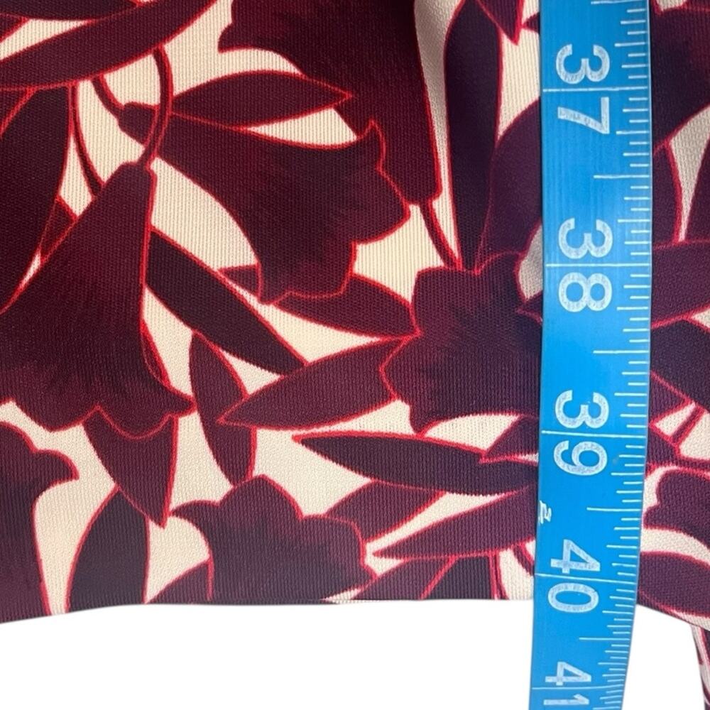 Ann Taylor Classic Wrap Dress Women’s 6 Red White Holiday Career Preppy - Picture 9 of 10